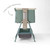 TUTTI BAMBINI COZEE AIR 2 BEDSIDE CRIB - WHITEWASH/ KELP