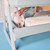 TUTTI BAMBINI COZEE AIR 2 BEDSIDE CRIB - WHITEWASH/ KELP