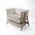 TUTTI BAMBINI COZEE AIR 2 BEDSIDE CRIB - SOFT WALNUT/COCOA