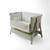 TUTTI BAMBINI COZEE AIR 2 BEDSIDE CRIB - DRIFTED OAK/ EUCALYPTUS