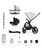 VENICCI TINUM EDGE 3-1 TRAVEL SYSTEM WITH ISOFIX BASE - DUST