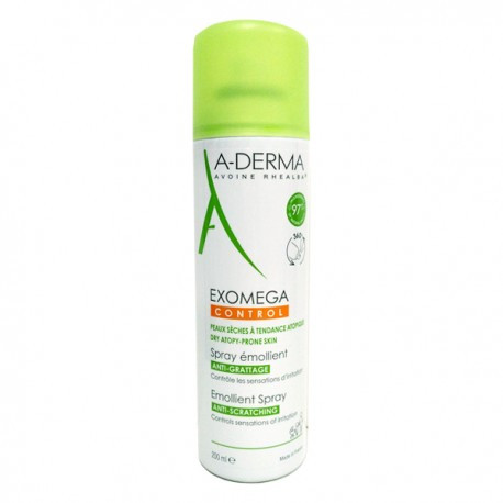 A-derma exomega control spray emoliente anti-rascado 1 envase 50 mL