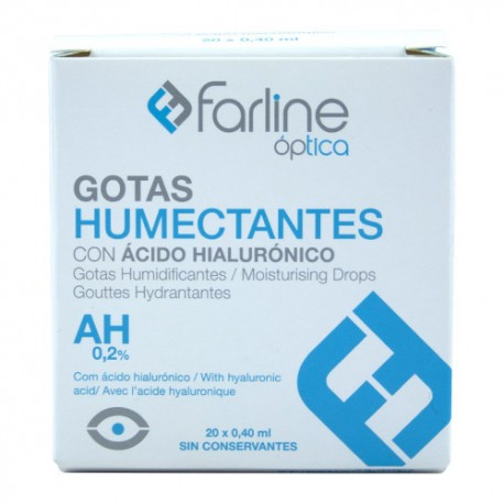 Farline óptica gotas humectantes 0.2% hialurónico gotas oftal