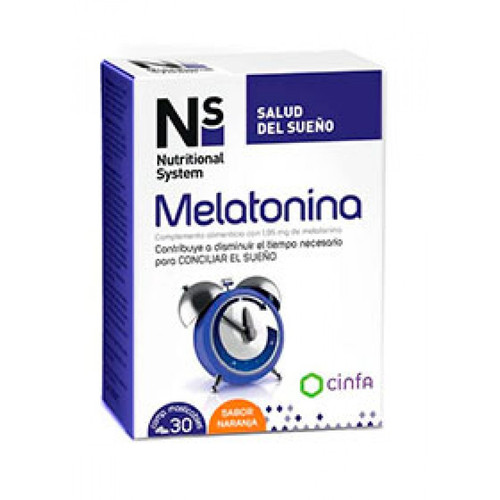 Ns melatonina comp masticables naranja 1.95 mg
