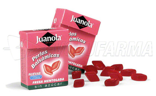 Juanola perlas balsámicas fresa mentolada, 25 g