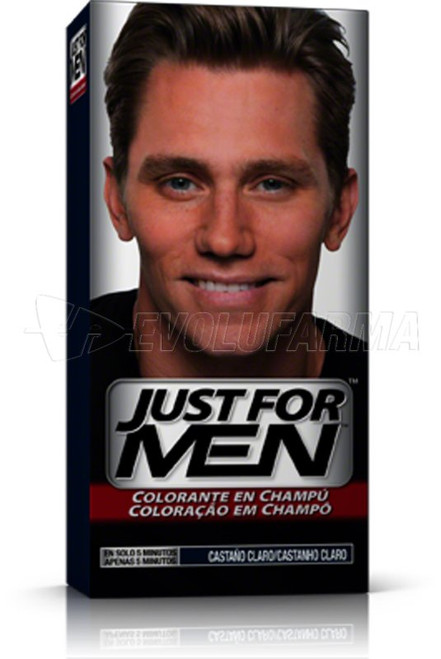 Just for men. champú colorante. color castaño claro