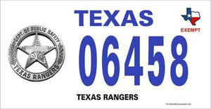 Novelty Full Size License Plate - TxDPS Novelty Full Size License Plate - TxDPS
