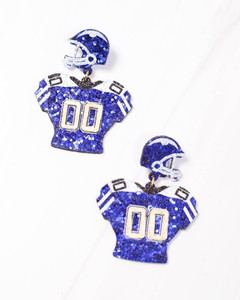 Football Jersey beaded earrings Football Jersey beaded earrings