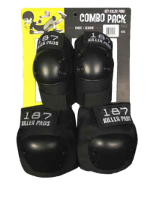 187 Killer Pads Combo Pack, Black