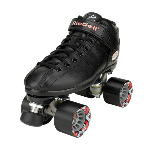 Riedell R3 Black Rink & Speed Roller Skate Set