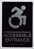 SIGNS Accessible Entrance Directional Sign