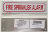 FIRE SPRINKLER ALARM SIGN ( ALUMINIUM 2X7 )