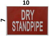 Dry Standpipe Sticker Reflective