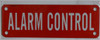 SIGNS ALARM CONTROL SIGN (RED,