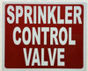 SPRINKLER CONTROL VALVE Sign