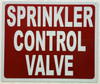 Sign SPRINKLER CONTROL VALVE