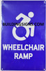 SIGNS WHEELCHAIR RAMP SIGN- BLUE