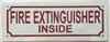 SIGNS FIRE EXTINGUISHER INSIDE SIGN (ALUMINUM SIGNS