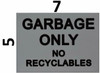 Garbage only no Recyclable Sticker (Sticker)