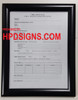 HPD FIRE SAFETY PLAN FRAME - BLACK (STANDARD - ALUMINUM 8.5 x 11 )