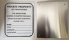 BUILDING ACCESS CONTACT SIGN – (White,ALUMINUM SIGNS 10X8.5)_ ref 251105