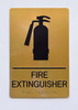 SIGNS FIRE EXTINGUISHER Sign -Tactile Signs Tactile