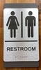 ADA RESTROOM SIGN Charcoal