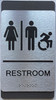 ADA RESTROOM SIGN Charcoal