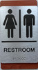 BRAILLE RESTROOM SIGN CHERRY