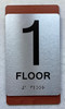 ADA FLOOR NUMBER SIGN CHERRY