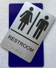 ADA COMPLIANCE RESTROOM SIGN DEEP NAVY BLUE