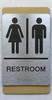 BRAILLE RESTROOM SIGN MAPLE