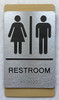 ADA COMPLIANCE RESTROOM SIGN MAPLE