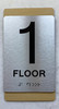 ADA FLOOR NUMBER SIGN MAPLE