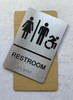 ADA RESTROOM ACCESSIBLE SIGN MAPLE FABRIC