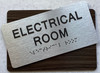 ELECTRICAL ROOM SIGN WALNUT
