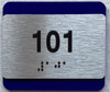 ADA COMPLIANCE UNIT NUMBER SIGN BLUE