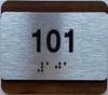 ADA UNIT NUMBER SIGN WALNUT