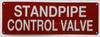 STANDPIPE CONTOL VALVE SIGN