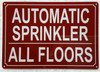AUTOMATIC SPRINKLER ALL FLOORS SIGN