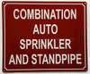 HPD COMBINATION AUTO SPRINKLER AND STANDPIPE SIGN
