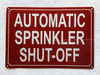 NYC BUILDING PARTIALLY SPRINKLERED SIGN