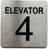 FD ELEVATOR NUMBER 4 THE PARK AVE LINE SIGN