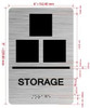 NYC STORGE SIGN WITH RAISED LETTERS