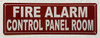 FIRE ALARM CONTROL PANEL ROOM COMPLIANCE SIGN