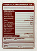 HYDRAULIC INFORMATION DESAFETY SIGN DATA SAFETY SIGN FIRE SPRINKLER SAFETY SIGNS SYSTEM SAFETY SIGN