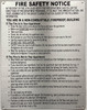 HPD HPD LOBBY: FIRE SAFETY NOTICE - FIRE PROOF SIGNS