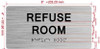 FD REFUSE ROOM SIGN WITH RAISED LETTERS THE PARK AVE LINE