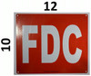 RED FDC SIGN