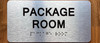 PACKAGE ROOM SIGN WITH RAISED LETTERS